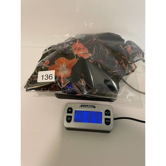 Who What Where Winter Bloom Black Red Floral Midi Dress Size XS New - Picture 7 of 8